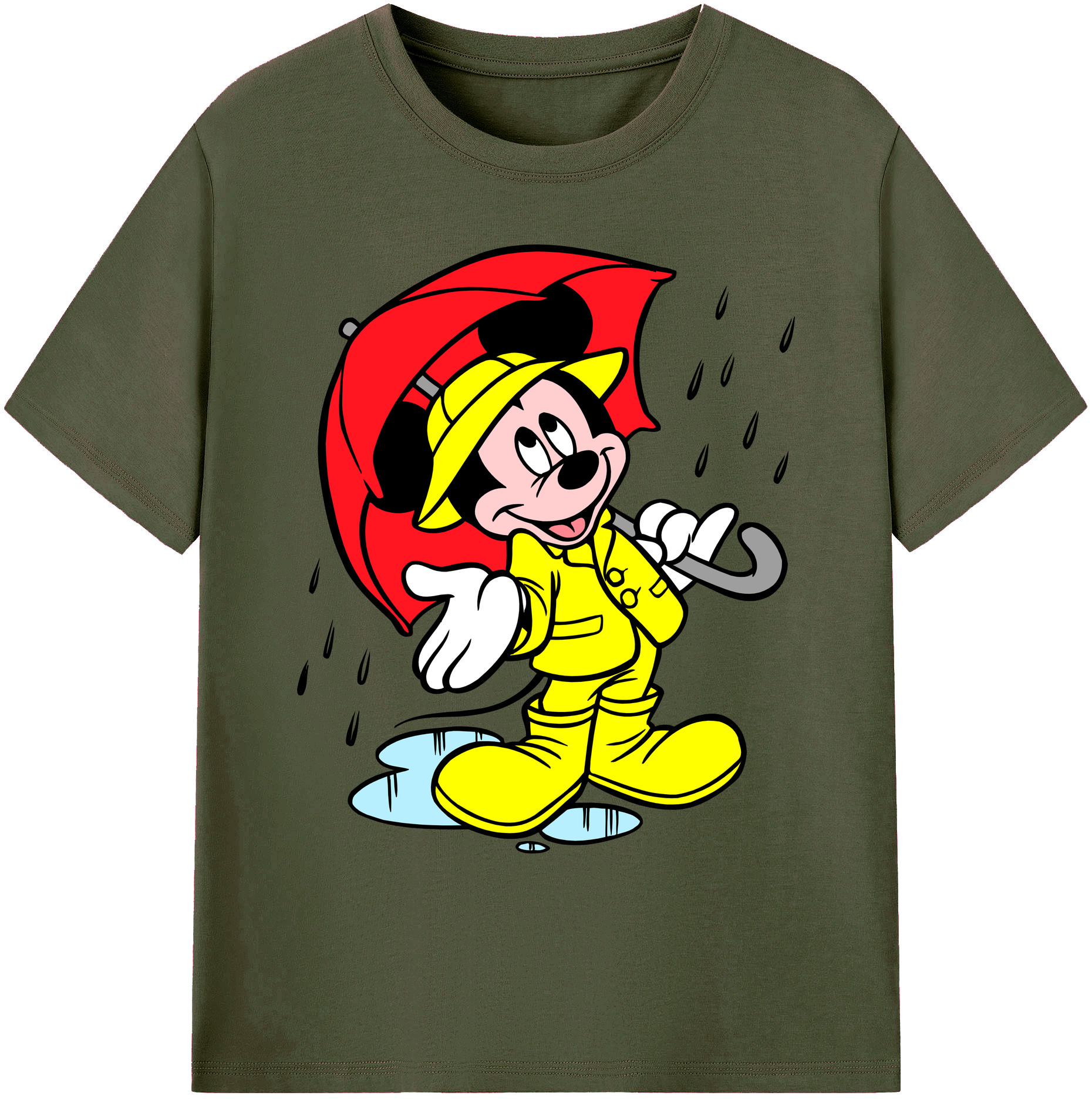 ミッキーマウス Mickey Mouse 綿100％ メンズ半袖Tシャツ｜肌触りやわらか＆通気性
